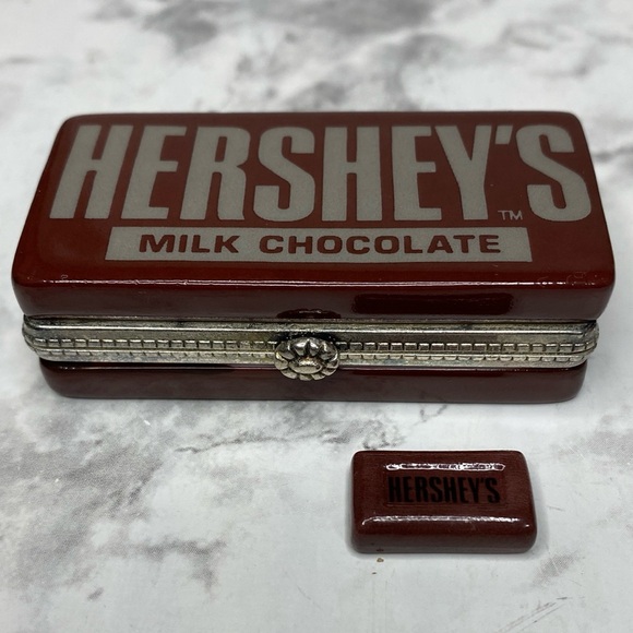 Rare Hershey’s Chocolate Bar Porcelain Hinged Trinket Box Midwest of Cannon Fall - Picture 4 of 16